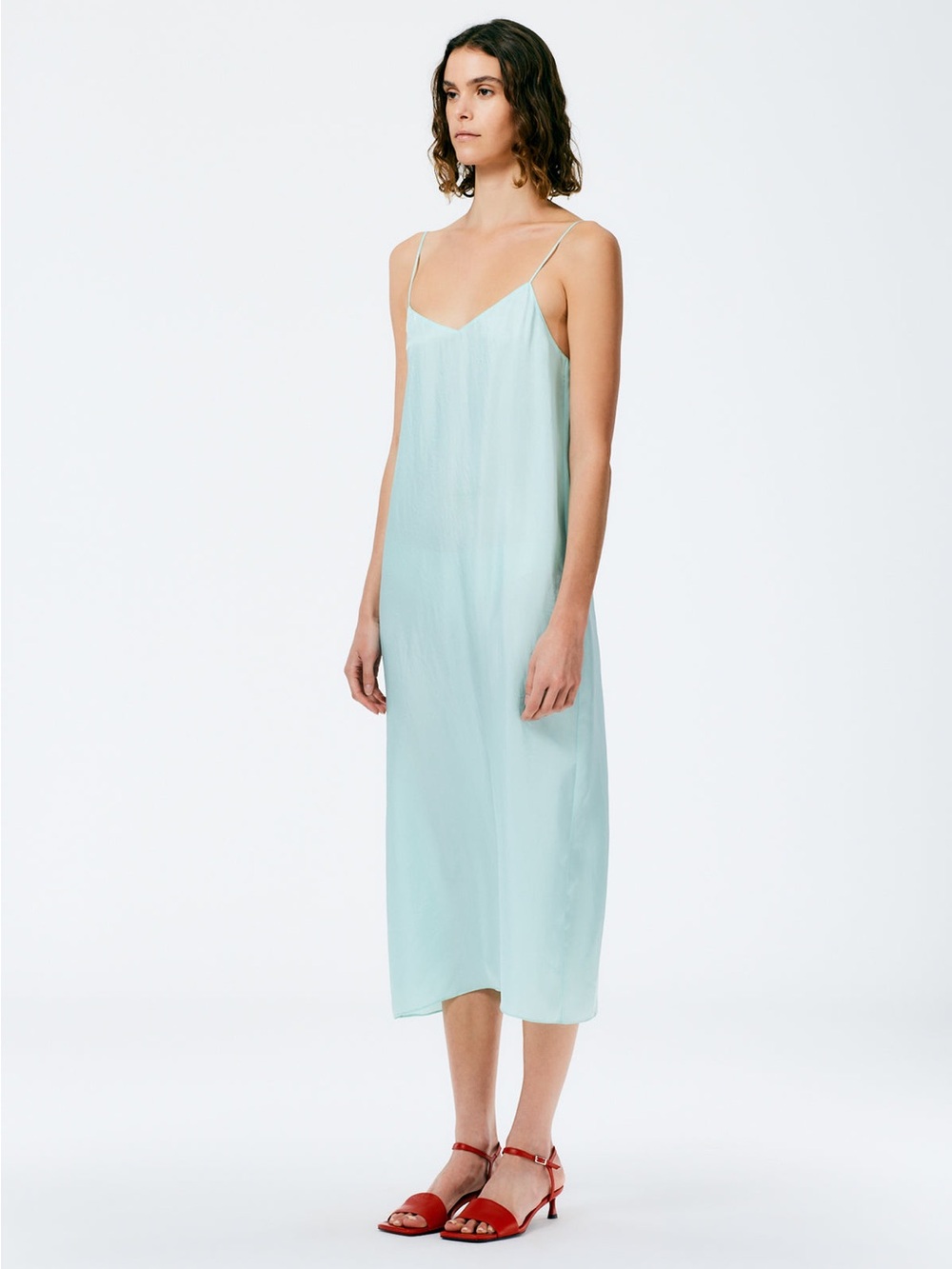 Tibi Slip Dress in Mint